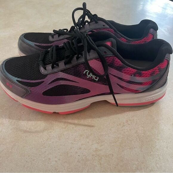 Ryka Devo plus 2 Women’s shoes size 10W 10 Wide Punk black running athletic - Picture 3 of 6